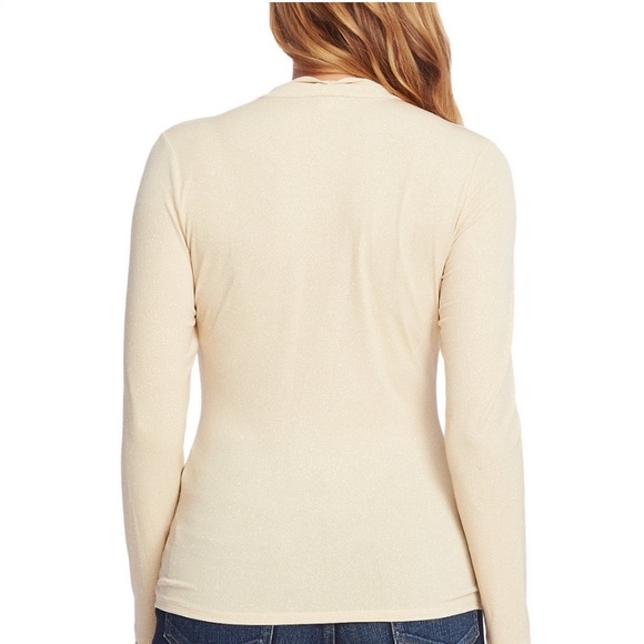Vince Camuto Long Sleeve Gold Shimmer. - Picture 2 of 9
